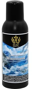 HAF® Sauna Aufgusskonzentrat Wintertraum 100 ml | Saunaduft mit natürlichen ätherischen Ölen | Saunaaufguss ohne künstliche Zusätze | Saunaöl für intensiven und langanhaltenden Duft