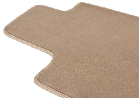 Wielganizator Fahrer Fußmatte Velours passend für Renault Megane III Cabrio (2008-2015) – Fahrerseite Fahrermatte Veloursfussmatte Beige 1-teilig - Passgenau