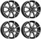 4x Dezent Felgen TN dark 6.5Jx16 ET35 4x100 kompatibel mit Opel Adam Agila Astra Combo Corsa Meriva Tigra Vectra Karl