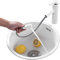 HUIBBGO Fregadero de Cocina Redondo Gris con Grifo extraíble, minifregadero de Acero Inoxidable 304, Fregadero Gris bajo encimera