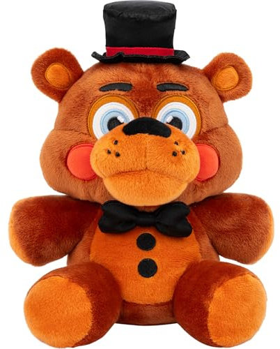Five Nights at Freddy’s FNF0092 - Toy Freddy Plüschfigur - 20 cm - mit superweichem Material und Augen, die im Dunkeln leuchten - offizielle Jazwares Plüschfigur