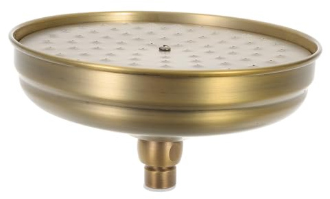 Yardenfun Regenduschkopf Aus Kupfer Für Badezimmer Mit Vintage-design Und Regenduschen-modus Großem Wasserdurchfluss Für Sparsamen Gebrauch Installieren Verwenden