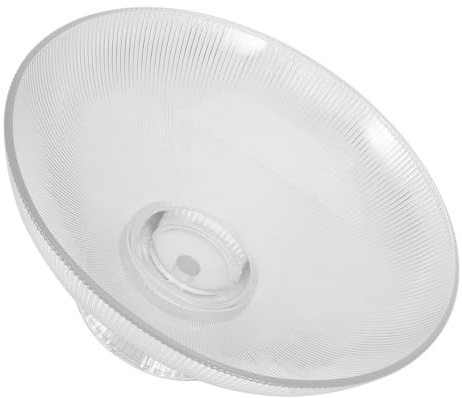HOMSFOU Coupe à Fruits sur Pied en Verre Transparent à Texture Verticale Grand Bol Décoratif pour Fruits Plateau Élégant pour Table Cuisine Stable et Spacieux