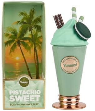 D'DONNA Yummy! Bruma Corporal Pistachio Sweet, 200ml, Envase Coleccionable de Batido con Macaron