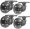 PIPE DÉCOR Industrielle Rohr-Regalhalterungen, 4er-Pack, authentische Rohrleitungsbeschläge und -stücke, Wandmontage, schwebende Regale, rustikales Halterungs-Set für Vintage-Regaldekor (5 cm)