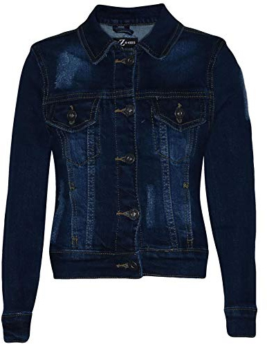 A2Z 4 Kids Kids Girls Denim Jackets Ripped Fashion Faded Jeans Jacket Stylish Coats New Age 3-13 Years