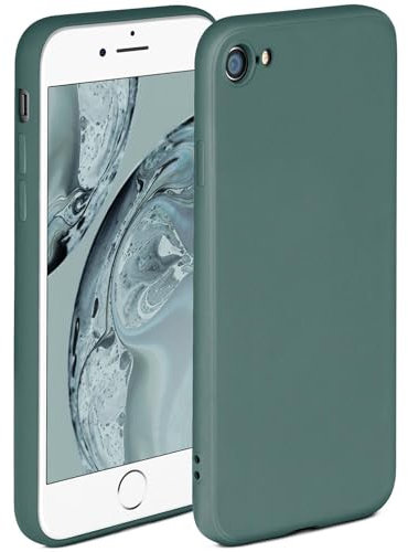 ONEFLOW Soft Case für iPhone 7/8 / SE (2020/2022) Hülle aus Silikon mit Kameraschutz, Silikonhülle mit erhöhtem Schutz fürs Display, Backcover Schutzhülle, weiche Handyhülle, Petrol