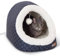 K&H Pet Products Thermo-Pet Cave Beheiztes Katzenbett für große Katzen, beheiztes Haustierbett für Hunde und Katzen, überdachte Höhle, Haustierzelt, faltbar, maschinenwaschbar, Sicherheitsliste – 43,2