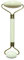 Jade Roller Blanc Masseur Visage, Rouleau de Jade en Pierre Naturelle + Housse de Protection, Anti-Age, Réduit les ridules, Stimule la circulation sanguine, Peau saine et éclatante, Sun & Sia
