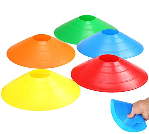 Vaupan Disc Cones - Training Cones Agility Soccer Cones for Training, Soccer, Football, Basketball, Sports, Games, Field Cone Markers (5 PCS)