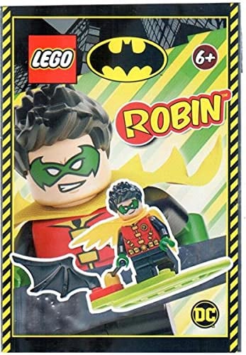 Lego Super Heroes Robin mit Surfbrett Minifigur Folien Pack