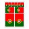 Generisch Lot de 10 autocollants drapeau du Portugal | Stickers pour voiture République portugaise