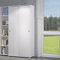 Dmora Armario con 2 Puertas correderas y 4 estantes, 100% Made in Italy, Armario de Dormitorio Moderno, 90x45h195 cm, Color Blanco
