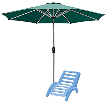 HDZNDH Sombrilla Terraza, Sombrillas Grandes, Ø 270 cm Parasol, con inclinación y manivela, 8 Costillas Techo de ventilación, for Exteriores, sombrilla, jardín, terraza, Patio, Piscina y Playa