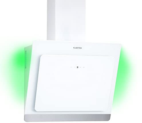 Klarstein Cappa Aspirante 60 cm, Cappa Cucina 60 cm, Flusso d'Aria 563m³/h, LED RGB, Cappa Cucina Incasso Filtrante Classe Energetica A, Cappa Aspirante Filtrante 60 cm con Filtro per Cappa in Carbone