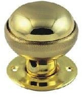 Ironmongery Solutions® Rim Mortice Knob for Doors, Rim Knob, Gate Handle, Door Knob Handles in Polished Brass Finish Size -42mm.