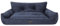 Bjird Hundebett - Hundekorb für kleine mittelgroße & große Hunde - Hundekissen - Hundesofa - EInfach zu reinigen - Joker Gesteppt - Größe: XL/XXL: 132 x 106 cm - Navyblau Fancy
