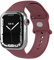 EAZY CASE Sport Armband für Apple Watch 44mm / 45mm / 46mm / 49mm verstellbares Silikon Ersatzarmband Sport Loop Band für Apple Watch Serie 11 10 9 8 7 6 5 4 3 2 1 SE für Damen Herren Rot