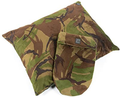 Carper Tackle Carp Fishing Pillow & Hot Water Bottle Set DPM Camo Microfleece