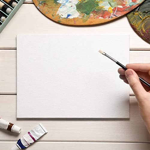 Toile blanche en bois - Toile blanche - Châssis en coton - Pour peinture acrylique et à l'huile - Différentes tailles (30 x 40 cm)