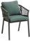 Hespéride - Lot de 2 Fauteuils de Jardin Oriengo Olive et Graphite Anti-Rouille Tissu Déperlant Coussins Déhoussables Mobilier pour Terrasse Balcon