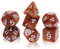 Abeillo 7 Stück DND Würfel Set für Dungeon und Dragons, Polyedrische Würfel RPG Rollenspiele Tischspiele D&D D20 D12 D10 D8 D6 D4 (Bronze Gold)