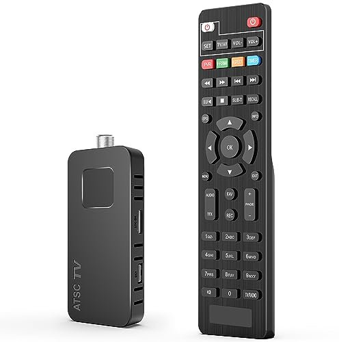 Digital Converter Box for TV - DCOLOR Hidden ATSC TV Tuner with HDMI Stick Connection, 4T DVR, 1080P Output, Timer Setting, 2-in-1 Remote, Powered by TV USB or Adapter - Upgrade Your Experience