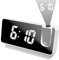 DAWRIS Projektionswecker, Digitaler Wecker mit Projektion 180° Tragbare Wecker Digital mit Großem 7,3-Zoll LED Display, USB Digital Alarm Clock Temperaturanzeige Wecker mit Deckenprojektion