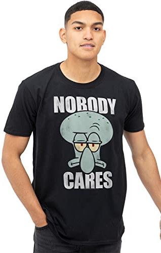 Cotton Soul Spongebob Squarepants Before Coffee Meme Unisex-T-Shirt, Schwarz, Schwarz , S