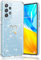 CaseLover Handyhülle für Samsung Galaxy A52 4G/5G A52S 5G Hülle, Glitzer Transparent Hülle Cute Herz Muster Mädchen Galvanik Ultra Dünn Weich TPU Silikon Kameraschutz Stoßfeste Schutzhülle, Clear B