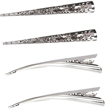 4 Pièces Pinces À Cheveux Décoratives Pour Les Barrettes Pinces À Cheveux En Métal Bec De Canard En Métal Pinces À Cheveux Pour Les Grand Alligator Pinces À