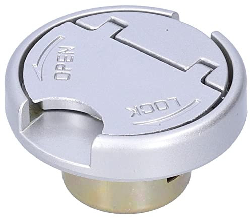 Tapa De Tanque De Gasolina, Tapa De Tanque De Combustible Universal Tapa De Bloqueo De Tanque De Gasolina Con Llaves Piezas De Acero Inoxidable Accesorios Exteriores Automotrices Para Motocicleta Scoo