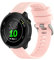 Wownadu 20mm Bracelet Compatible pour Garmin Forerunner 245 55 165 645 158 Rose Bracelets de Remplacement en Silicone Sport Strap Femme Homme, Accessoires (Pas de Tracker)