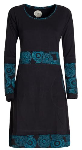 Vishes - Alternative Bekleidung - Damen Langarm Longshirt-Kleid Sweatkleid Shirt-Kleid Tunika-Kleid