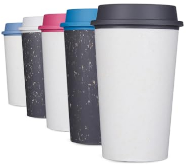 Circular & Co Reusable Now Coffee Cup - 12oz/340ml - Insulated, Sustainable & Recyclable - Coffee Travel Mug - Snap Fit Lid - Medium Drink - BPA Free - Dishwasher Safe