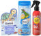Balea x Sundance 3er-Set Hautpflege für Kinder: SURFOSAURUS 2in1 Duschgel & Shampoo milde Reinigung (300 ml) + Schaumbad SWIMMING BUDDIES (40 ml) + SONNENSPRAY KIDS Sensitiv LSF 50+ (200 ml), 540 ml
