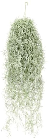 Shirfloral Künstliche beflockte Tillandsien-Luftpflanzen, 78,7 cm, spanisches Moos, künstliches grünes Moos, Gras, Argentinien, Rebe, Zuhause, Innen- und Außenbereich, Garten, hängende Dekoration,
