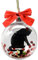 Gotoger Christbaumkugel für Weihnachten, transparente , Ornament, Haus, hängende , schwarze Katzen, einfach zu bedienen