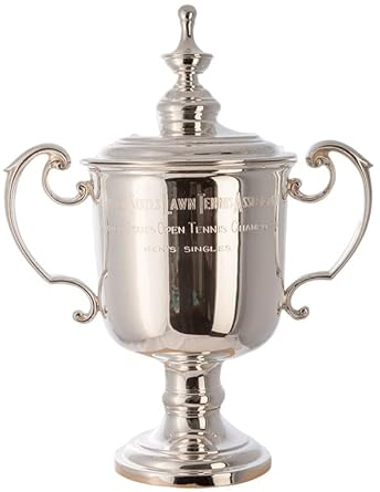 haobook Trofeo Campione Singolo Maschile degli US Tennis Open Replica Challenge Cup Trofei del Campionato Decorazione per la casa dei Tifosi di Tennis da Collezione