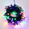 hellum Lichterkette 200 LED, 19,9 m beleuchtete Länge Lichterkette außen, outdoor strom mit Timer, outdoor bunt mit Stecker, Außenlichterkette mit Außen-Transformator <59 lm, Kabel grün 151947