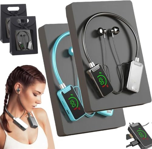 Cuffie wireless con scheda audio per live streaming, cuffie wireless per trasmissione live e editing audio, cuffie Bluetooth impermeabili con display, adatte per cantare (set A)