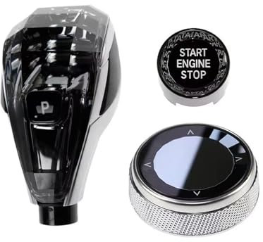 Gear Stick Schaltknauf Für G20 G30 G01 G05 F10 F30 F20 X1 X2 X3 X4 X5 X6 X7 Auto Kristall Schaltknauf Knopf Griff 3-teiliges Set Auto Schalthebel