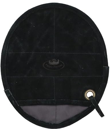 Rivanto® Leder Grill- & Topflappen 27 x 23 cm für Küche & BBQ