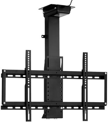 tv deckenhalterung elektrisch, tv Halterung Decke elektrisch Mit Drahtlose Fernbedienung und Speicherfernbedienung, Höhenverstellbare Lift 65cm, zum für 32-70 Zoll Fernseher (Lift 56-121)