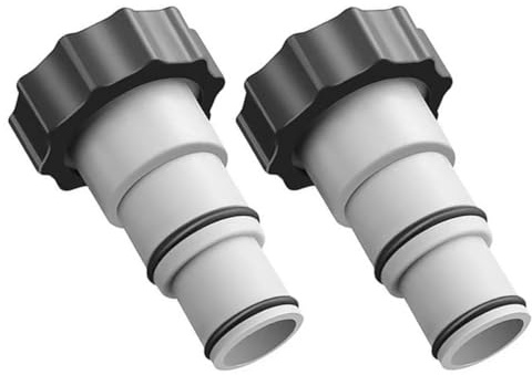 Toyvian Adaptateur pour Pompe De Filtration Piscine 1,25 à 1,5 Accessoire De Remplacement 2 Pièces pour Tuyaux Souples Compatible Systèmes De Filtration Piscine Adaptateurs Robustes Et Solide