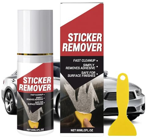 Kuehssn Adhesive Remover for Car | 60ml Powerful Rapid Cleaning Supplies - Car Window Tint Glue Remover | for Vehicle Truck RV SUV Sedan Paint Glass Window Tape Labels Decal Maintenance