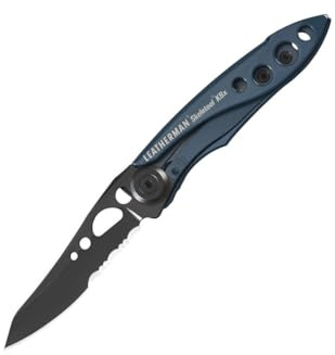 Leatherman Skeletool KBx, Nero Scuro | Versatile Coltello a Lama Combinata, Apribottiglie Integrato, Acciaio Inox 420HC
