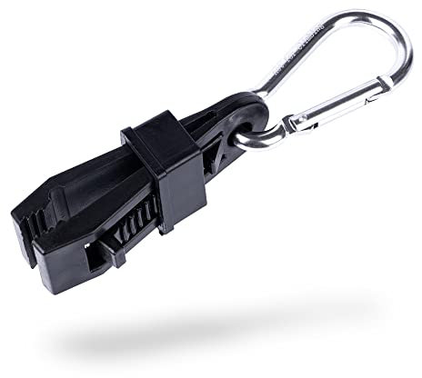 LIFE IS SIMPLE Handschuhhalter Tarp Clip mit Karabinerhaken Feuerwehr schwarz