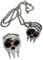 Pidak Halskette mit verstellbarem Ring im Totenkopf-Design, 50, Zink, Kein Edelstein