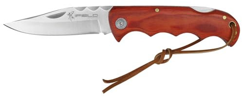 iFIELD EL29038 coltello da caccia pieghevole Bushcraft Sopravvivenza Escursionismo Campeggio, lama in acciaio inox con manico in resistenza, Made in Albacete (Spagna)